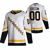 Pittsburgh Penguins Customized White Adidas 2020-21 Alternate Player Stitched Jersey